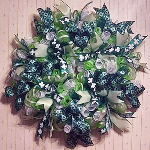 saint patricks handmade wreath